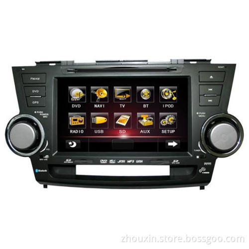 TOYOTA HIGHLANDER car dvd player with GPS, BLUETOOTH, IPOD